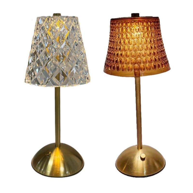Bedroom Decor Light LED Table Lamp Touch Sensor Dimmable Desktop Night Light Rechargeable Wireless Reading Lamp for Bar Hotel