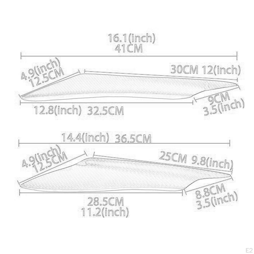 4 stück Front Stoßstange Diffusor Zubehör für Befestigung Auto Ersatz Schwarz