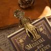 1 Pc Vintage Lady's Hand Alloy Clip Metal Bill Clip Old Travel Note Clip Creative DIY Journal Tools Stationery