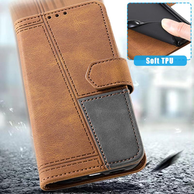 TTUDRCH Style 004 for Honor 200 Lite Case Leather Magnetic Clasp RFID Blocking Phone Cover