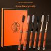 Premium Six-Piece Long-Head Adult Toothbrush Set with Gum Protection