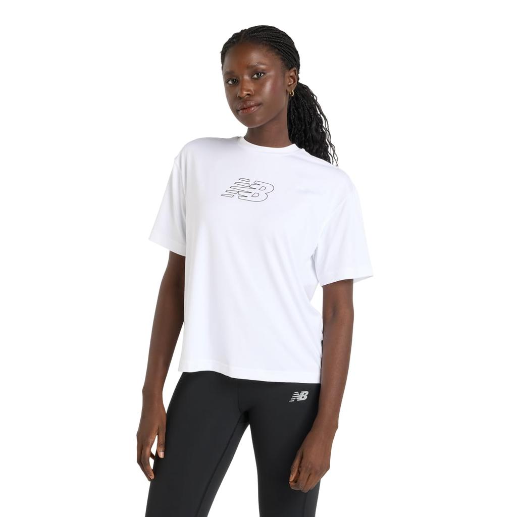 Relaxed Graphic Short Sleeve Short Sleeve Dry Quick Dry Breathable Moisture Absorbent Quick Drying Training Wear SST [New Balance] T-Shirt (AWT51135)