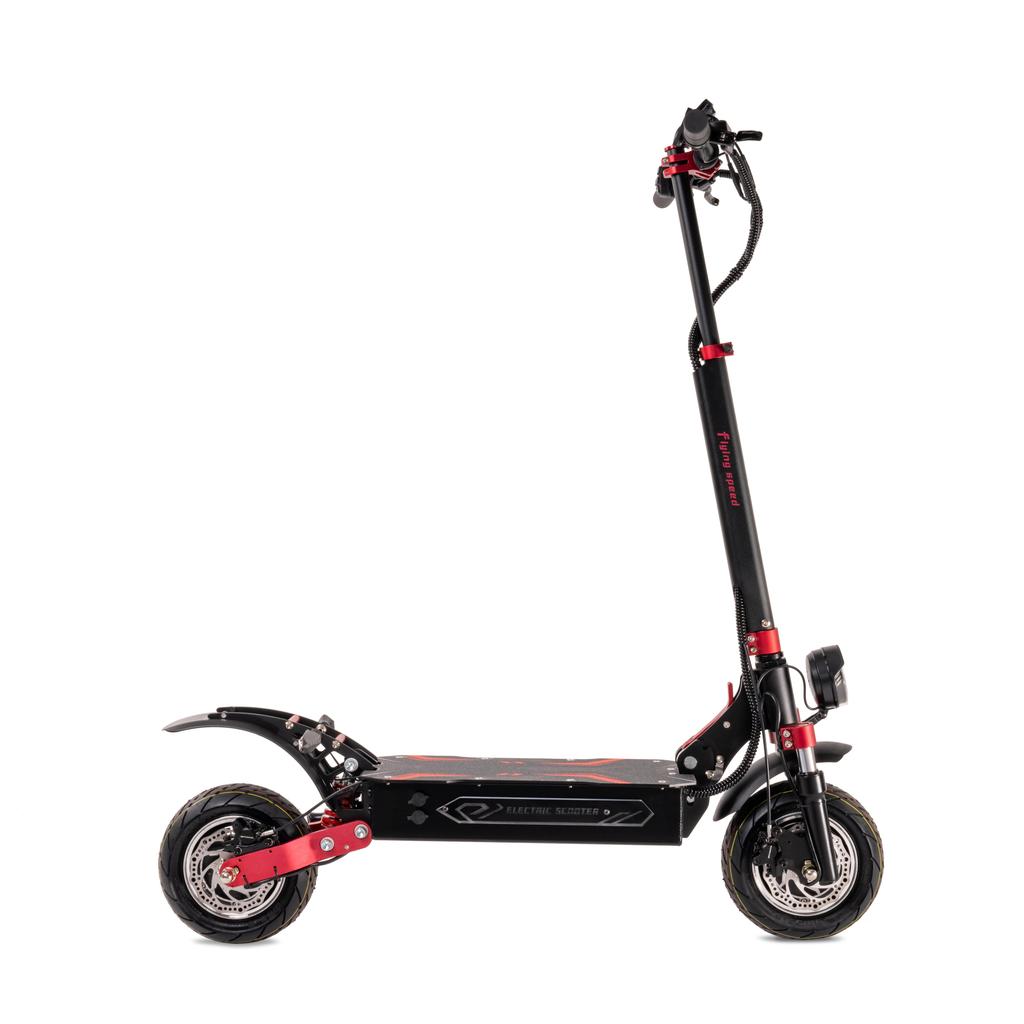 BOYUEDA Q7 Pro Max Erwachsener Faltbarer Elektroroller mit Sitz 1600W*2 Motor 52V28AH Akku 10-Zoll Reifen Offroad E-Scooter