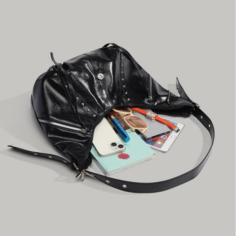 Жіноча вінтажна сумка-круасан Сумка-локомотив