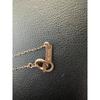 Used 4 Horseshoe Pink Gold Necklace K10 Diamond Zirconia