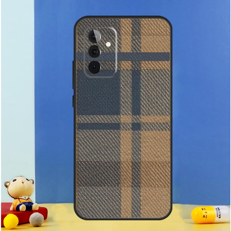 Brown Plaid Cover For Samsung Galaxy A52 A32 A22 A12 A13 A23 A33 A53 A51 A71 A15 A25 A14 A34 A54 Case