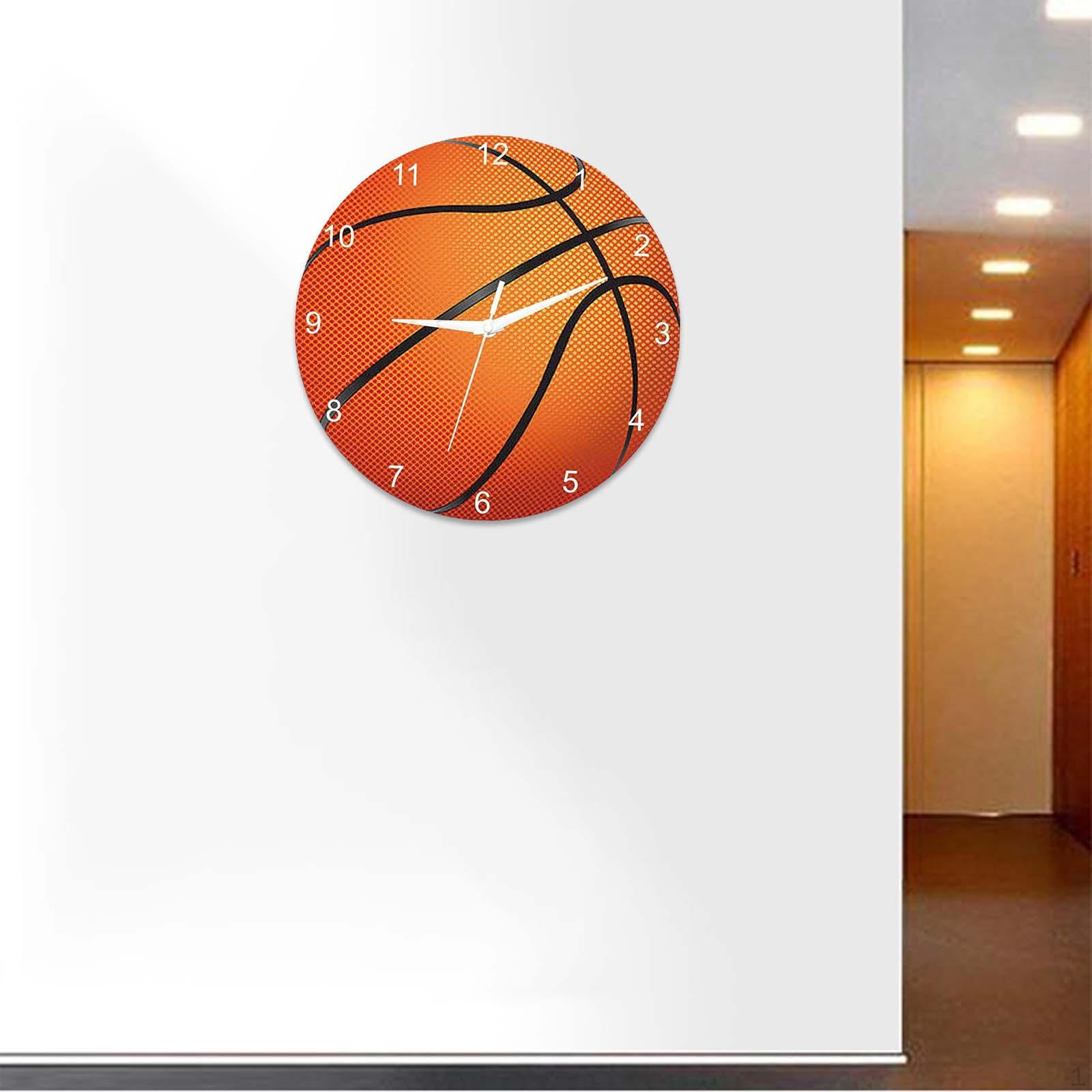 

Creative Hanging Clocks Ornament Silent Non ing Wall Clock Basketball Decorative for Office Home