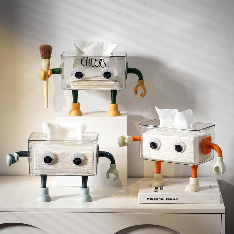 Creative Cartoon Tissue Box Funny Tissue Box Holder Modern Napkin Boxes for Living Room Decoration Accessories for Bathroom