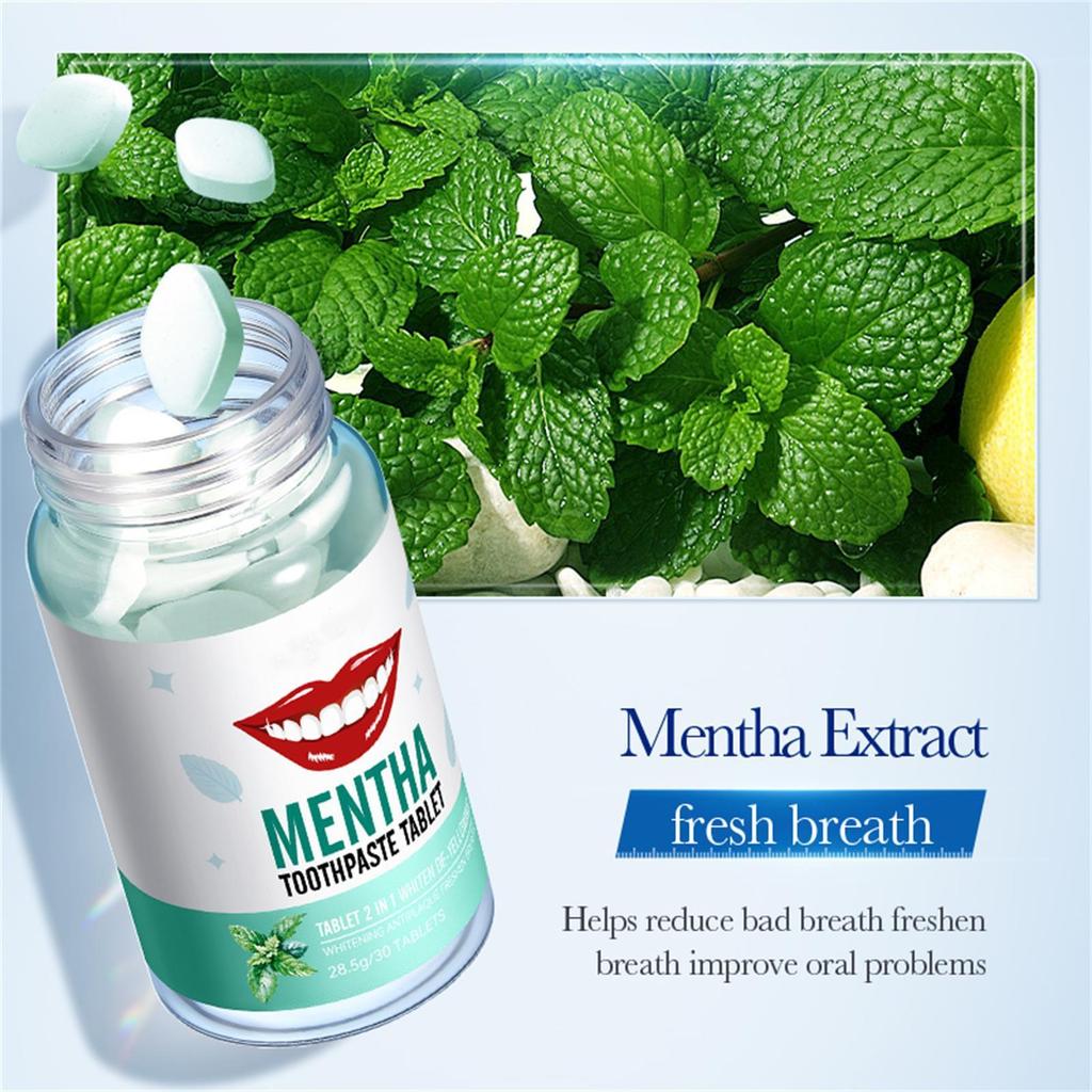 Fruchtserie Aufhellende Zahnpasta zum Entfernen von Gelb Festes Zahnpasta zum Entfernen von Zahnstein und Erfrischen des Atems