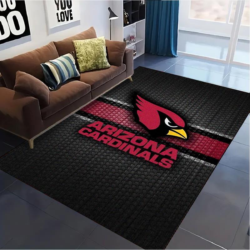 Arizona Cardinals Logo Carpet Rug for Living Room Bedroom Home Sofa Decoration,Kids Play Non-slip Floor Mat
