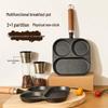 Cast Iron Non-stick Breakfast Pan: 3-in-1 Omelet, Burger Mold, Egg & Dumpling Maker