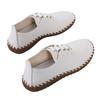 New casual fashion single shoes women's round head front lace-up soft sole flat shoes women