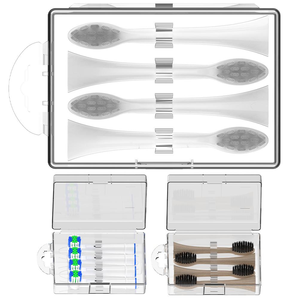 Toothbrush Heads Travel Case for Oral B, Philips & Other Electric Toothbrush Heads, Brush Head Dustproof Protective Storage Box