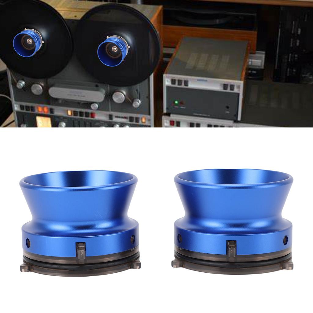 1 Pair NAB Hub Adapters Aluminum Alloy 1Celsius4 10 Inch Opener Nab Adapters Professional Loading Device with Lock for Reel To Reel Tape Rec