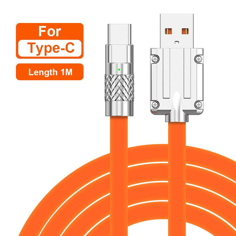 120W Fast Charging Cable UsB To Type-cinterface for Xiaomi Samsung Huawei Andriod Type C Data Charging Cable Cordhttps