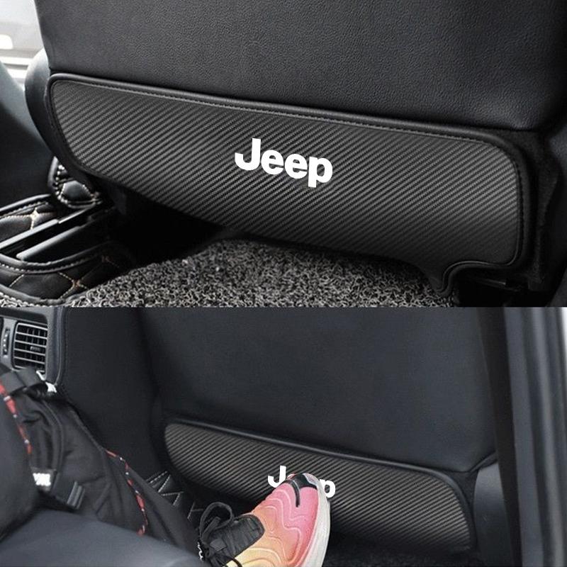 kymb4 Car Seat Back Protector For Children Kids Anti Kick Mud Dirt Pad For Jeep Renegade Compass Grand Cherokee Wrangler jk Gladiator