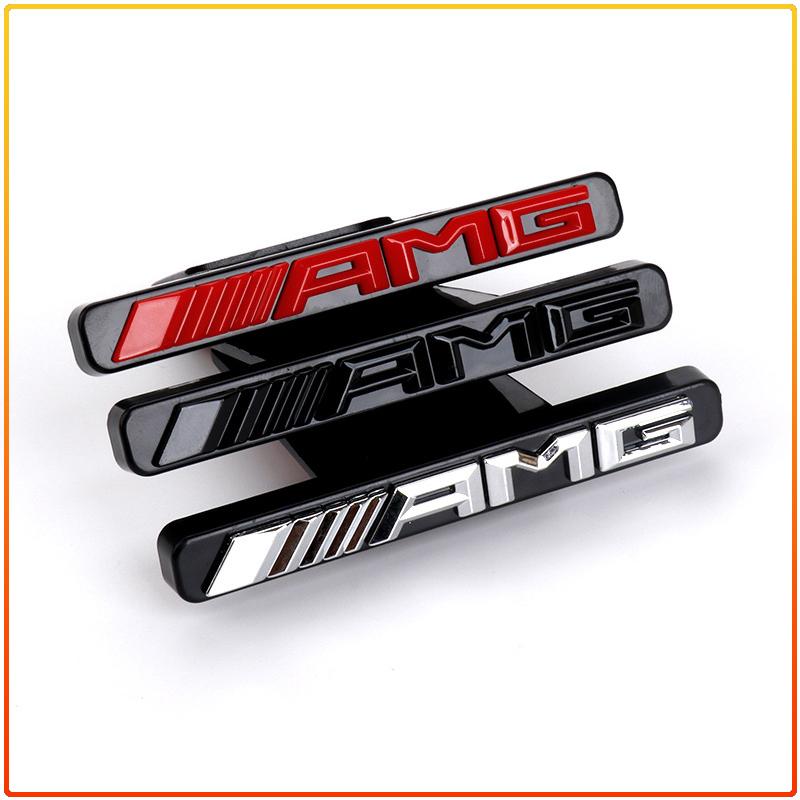 1 ud. Insignia Emblema Logo Parrilla Delantera AMG Decoración Estilo para Parrilla de Coche Mercedes Benz Clase GLE GLC A B C E W176 W246 W205 W213