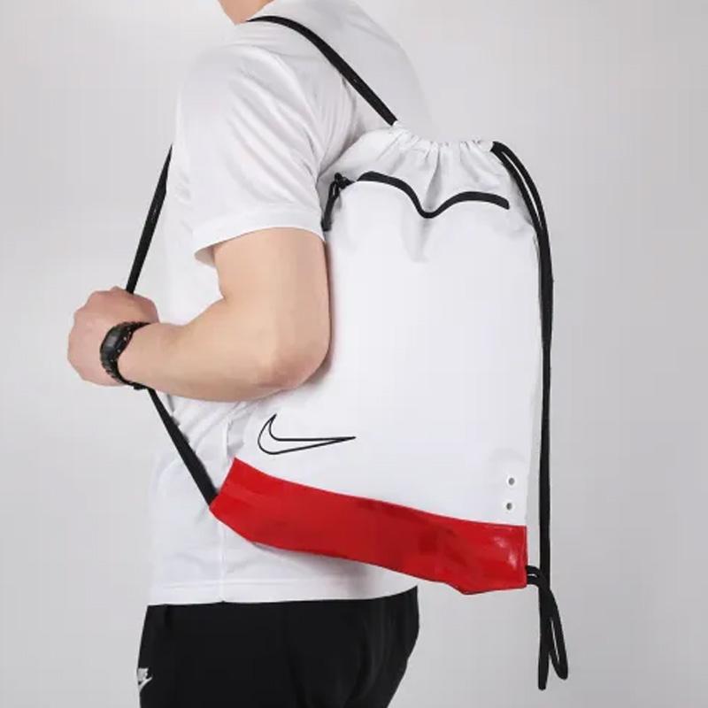 Nike Elite Basketball Fitness Polyester Backpack Men Backpacks White Red Black BA6162-100