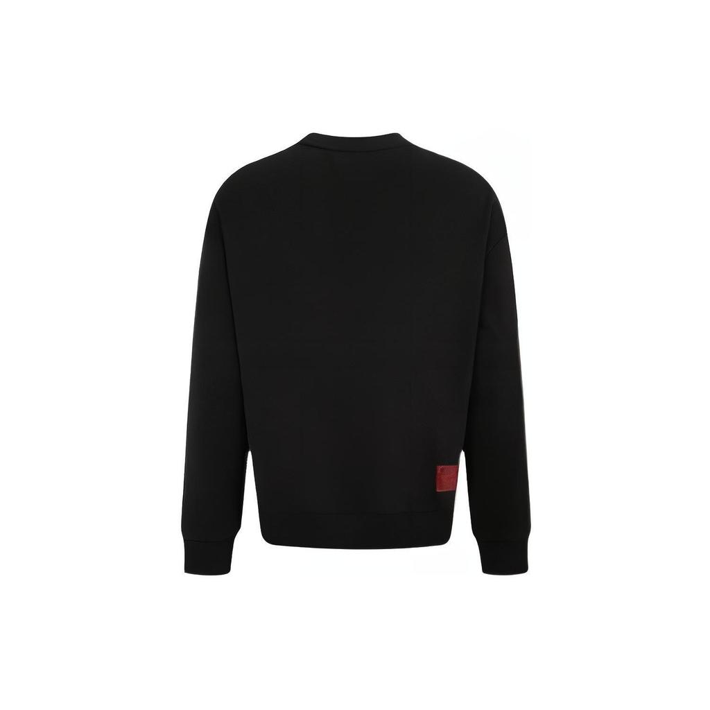 Calvin Klein Heart Print Loose Fit Crew Neck Sweatshirt Unisex Sweatshirt Black J400220-BEH