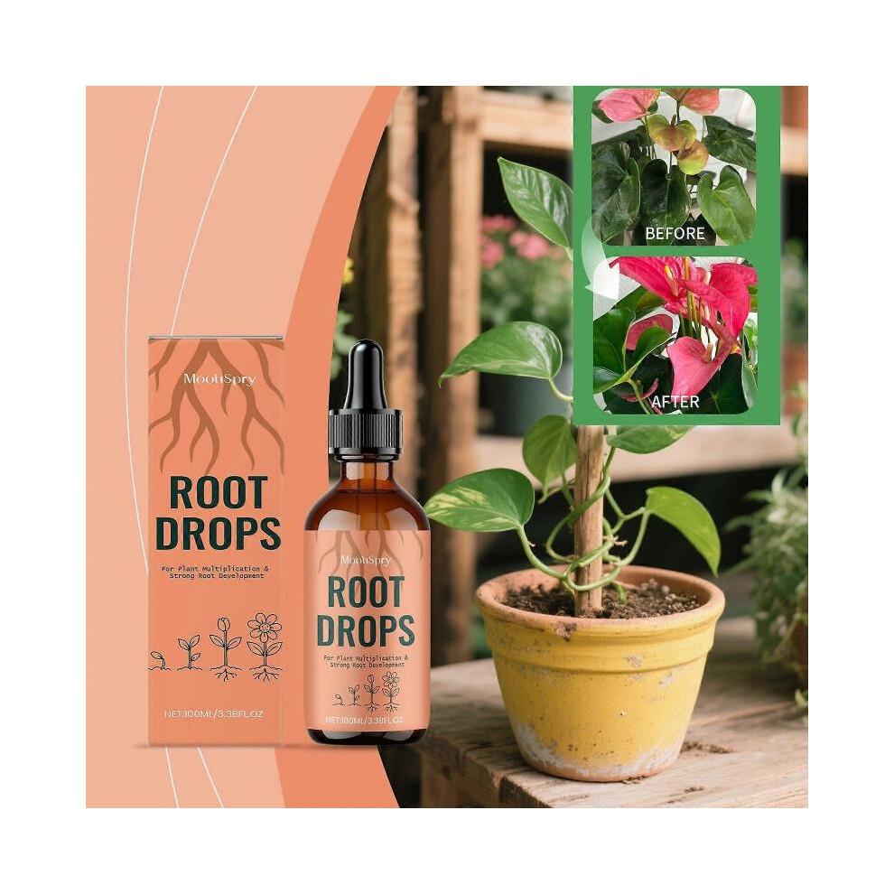 (1PC)Root Drops - Liquid Rooting Hormone | Fast Propagation, Stronger Roots | Works in Water, Soil, Leca, Moss | for All Indoor Houseplants