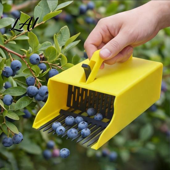 Handlicher Beerensammler mit Kamm Ergonomischer Griff Blaubeeren Himbeeren Fruchtsammelgerät Erntewerkzeug Schaufelwerkzeug für Obstgarten Farm