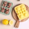 Silicone Ice Tray Cute Bear Shape Ice Mold Easy Release Ice Cube Maker for Coffee Milk Tea Juice Chocolate Jelly Soap Mold for Party Family