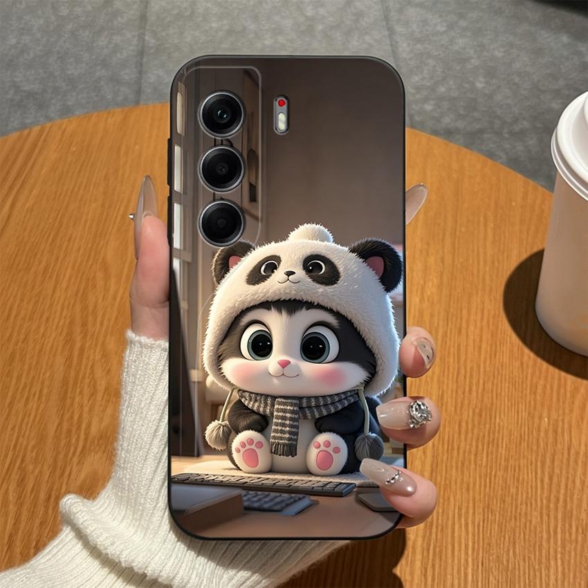 For Tecno Camon 40 20 19 17 16 15 Pro Premier 18P 16S 17T Phone Covers Matte Silicone Lovely Bow Lightweight Anti Drop Cases For Tecno Camon18i Bumper