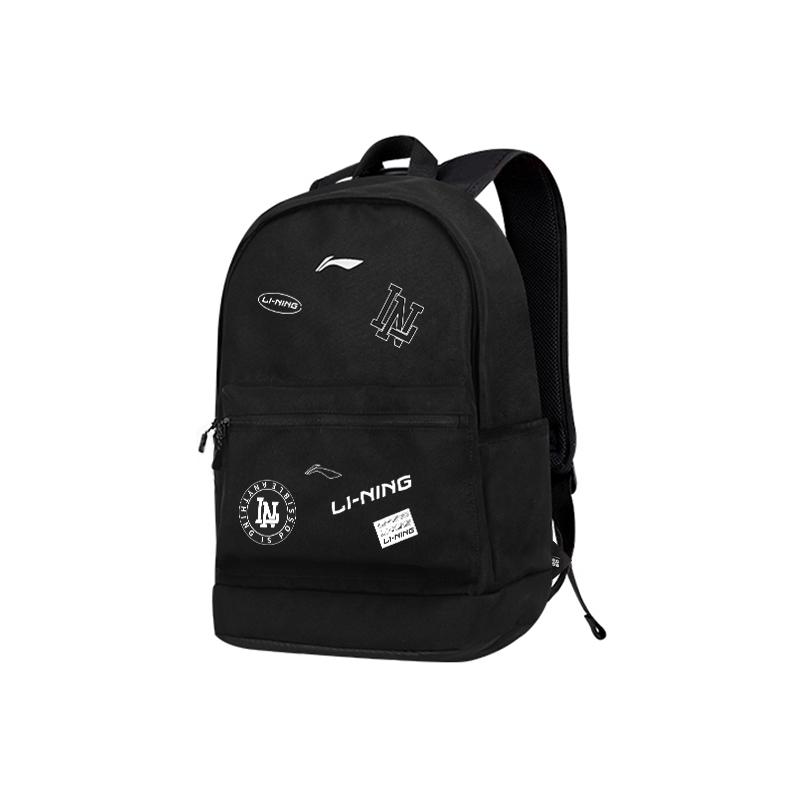 New LiNing Polyester Backpack Unisex Black ABSV313-4