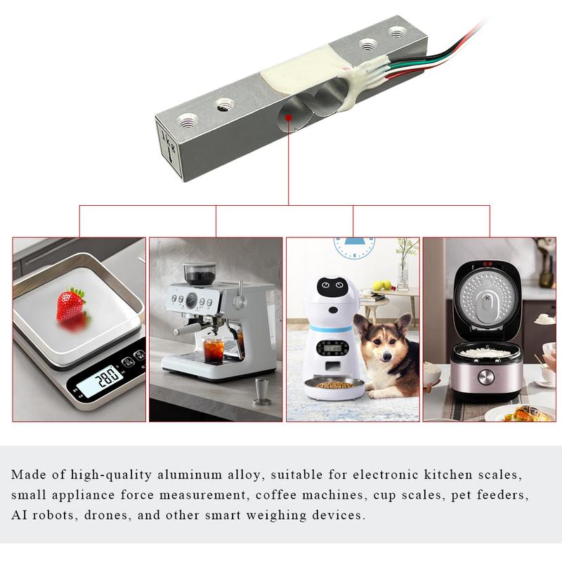 HY-131 1Kg / 2Kg / 3Kg / 5Kg / 10Kg Miniature Weighing Sensor Weight Scale Pressure Module with Cable Sensor Load Cell Kitchen