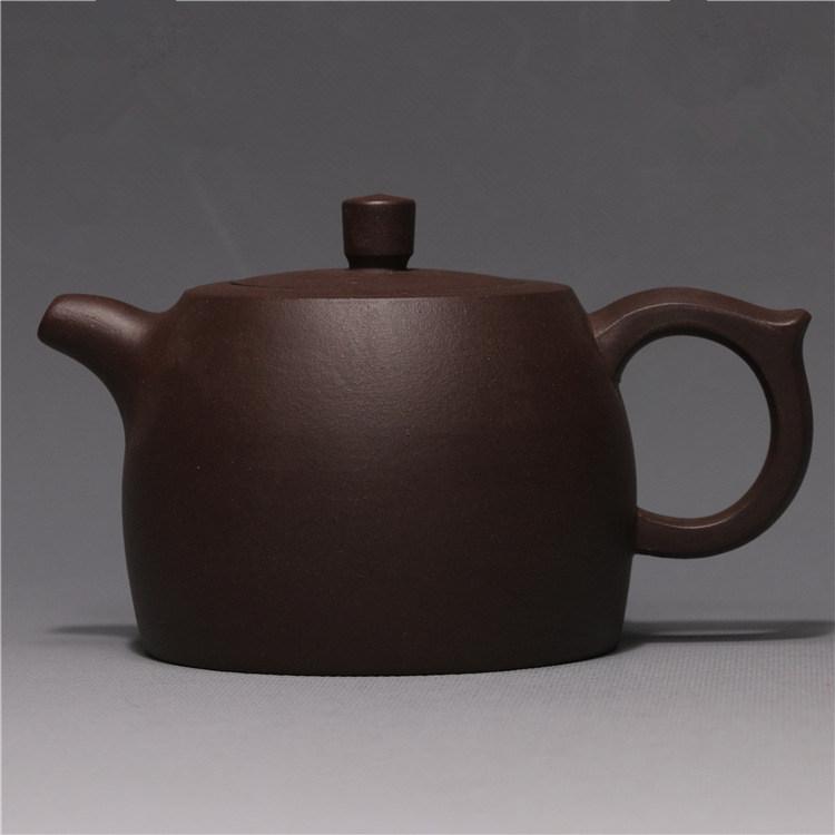 Yixing Zisha Purple Clay Teapot - Well Rail Design, 360ml