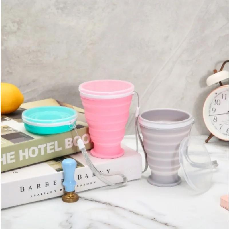 300ml Foldable Silicone Mug, Portable Outdoor Camping Travel Cup, Lightweight Coffee Tea Water Bottle for Sports