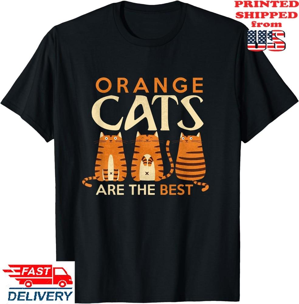 Funny Orange Cats are the Best Cat Mom T-Shirt, Unisex Tee Unisex T-Shirt XL