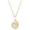 Snake Pearl Pendant Imitation Crystal Necklace Women Necklace Gold 5698887