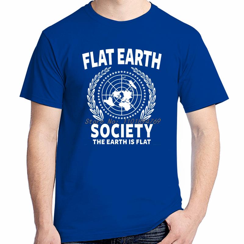 Flat Earth Society Fashion Graphic T Shirts Summer Tees Tops Cotton Oneck New Shirts And Tshirts Unisex Unisexs Print T Shirt