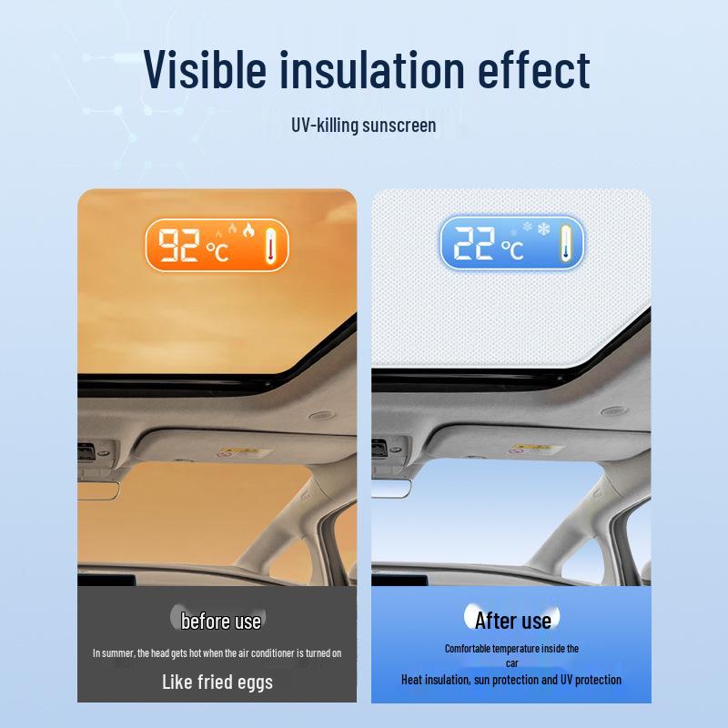 Denza Z9GT 2024 Sunroof Electrostatic Sunshade: Heat & Light Blocker, Privacy & UV Protection.