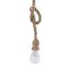 Vintage Hemp Rope Pendant Lights Lamp Bulb Base Holder for Room Decor 85-265V(  2 Heads)