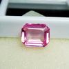 Natural Sapphire Loose Gemstone 7.15 Ct Emerald Cut Padparadscha September Birthday Birthstone