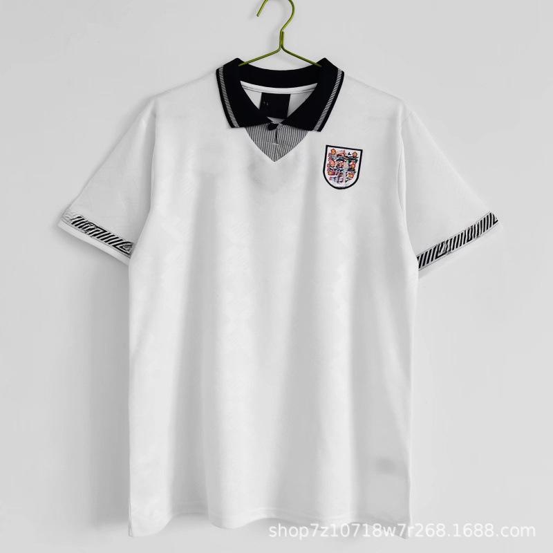 Vintage England Shirt Classic Collection 1990-1996-1998-2002 Home and Away Short Sleeve Football Shirt
