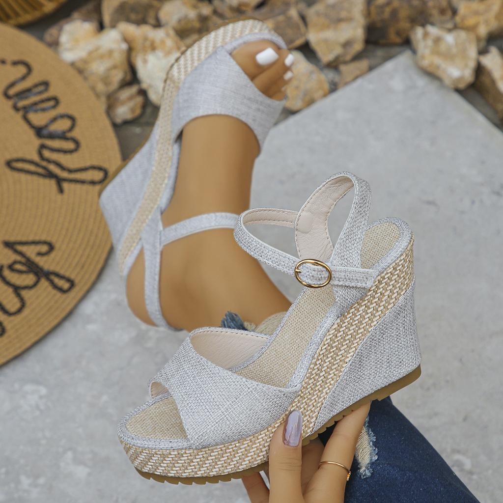Women Sandals  New Fashion Wedges Shoes Women Summer Platform High Heel Female Buckle Sandals Sexy Bohemia Style Women Shoes