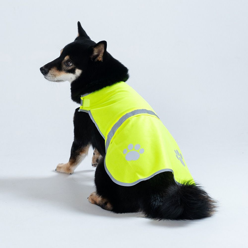 Breathable Puppy Visibility Jacket Adjustable Pet Fluorescent Clothes Dog Safety Vest Chihuahua