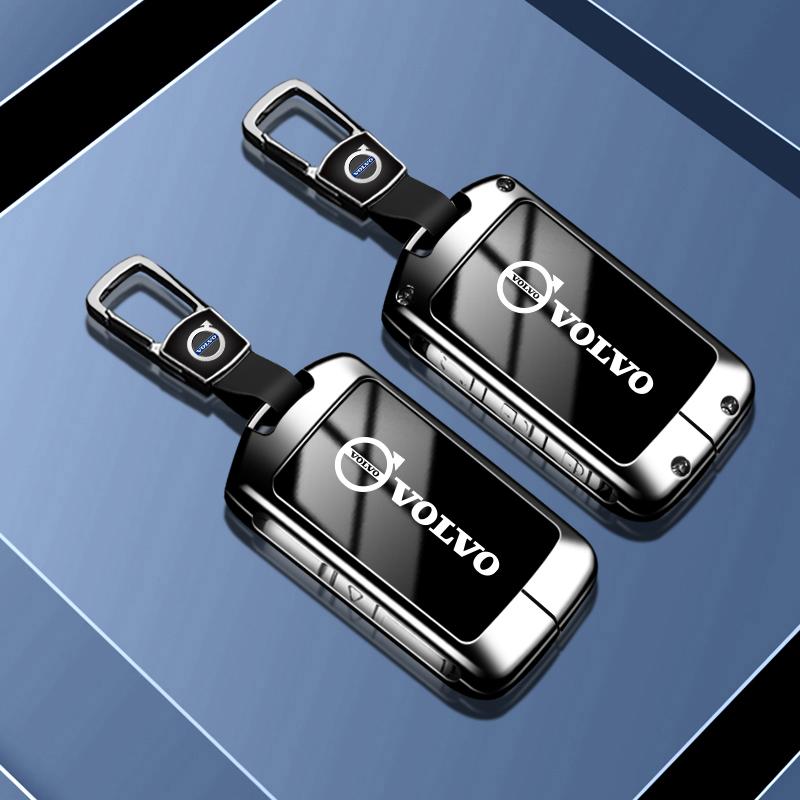 Funda Protectora de Aleación de Zinc para Llave de Coche Soporte Bolsa para Llaves Para Volvo XC60 XC40 XC90 S90 V60 S60 V90 C40 Polestar 1 Polestar 2 Accesorio
