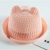 Children's summer cat ears sunshade hat Breathable boys  pots hats kids sun hats flanging baby Foldable sun protection 5-8 old