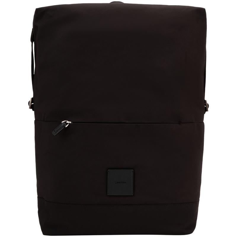 Calvin Klein Commuter Casual Business Travel Large Capacity Zipper Fabric Backpack Men backpack Space-Black 4D3009G-UB1 UB1-Space Black