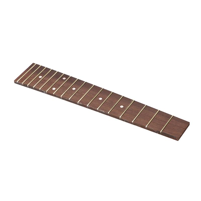 17 Frets 23 Inches Ukulele Rosewood Fretboard Fingerboard Ukulele DIY Accessory Parts for Stringed Ukulele Instruments