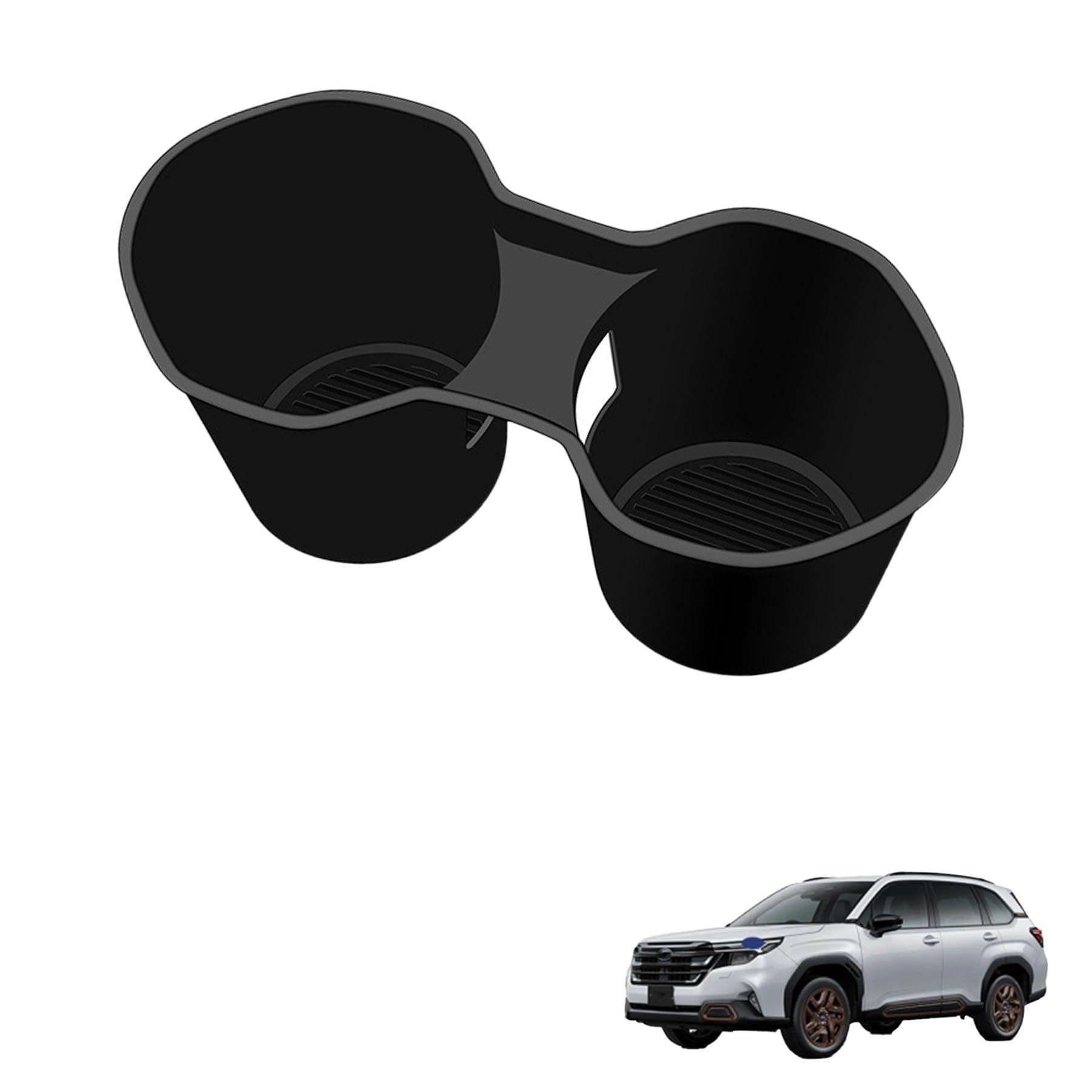 

COBATTC Forester Серия SL 2025 Аксессуары Подстаканник Бокс Лоток black silicone чёрный