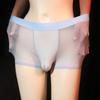 "Silky texture" men's underwear ultra-thin transparent boxer stockings underwear large size mid-waist flying ice silk underwear