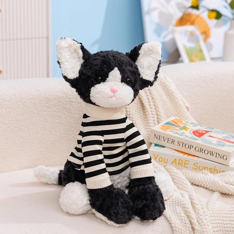 New Sitting Cartoon Super Soft Lazy Plush Stuffed Animals Plushie Fox Puppy Kitten Throw Pillow Birthday Gift Boy Girl