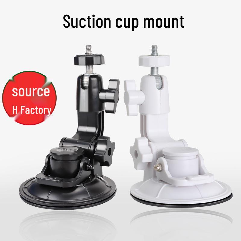 GoPro Action Camera 9CM Suction Cup Mount with Long Screw Rod Adapter белый