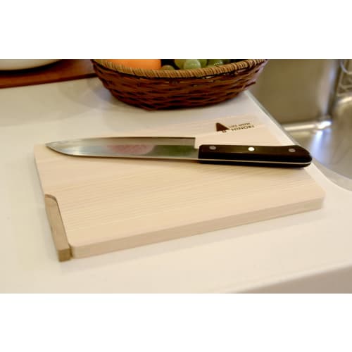 Umezawa Wooden Cutting Board, Tono Hinoki (Cypress), Freestanding, 27 x 18 x 1.5 cm (11.2 x 7.2 x 0.5 inches), Made in Japan, 444301