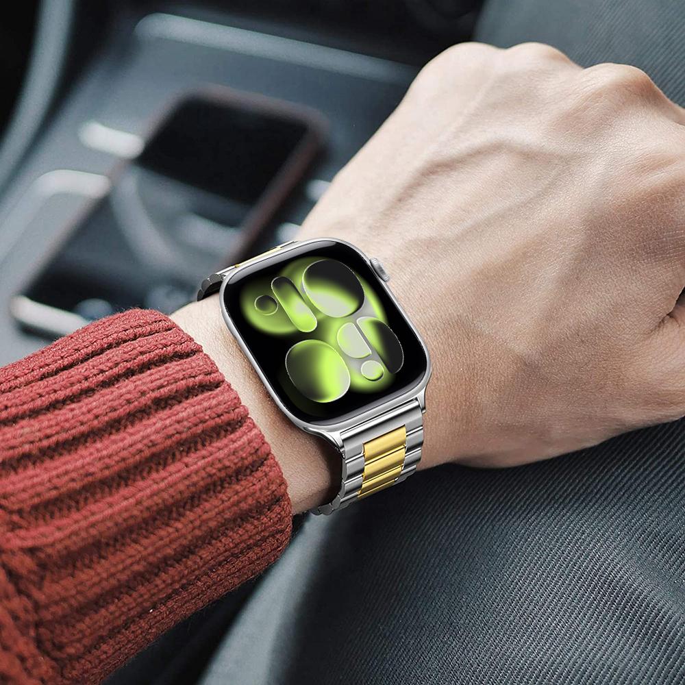 Metallarmband für Apple Watch Strap 46mm 42mm 45mm 44mm 40 41mm Ultra 3 2 1 49mm Modearmband iWatch Serie 11 10 9 8 7 6 5 SE3